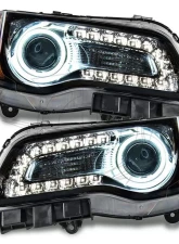 Oracle Lighting Pre-Assembled LED Halo Headlights (Non-HID Black Housing) White Color SMD HL Chrysler 300C 2011-2014                                     - 7729-001 - Image 5