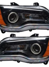 Oracle Lighting Pre-Assembled LED Halo Headlights (Non-HID Black Housing) White Color SMD HL Chrysler 300C 2011-2014                                     - 7729-001 - Image 2