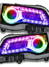 Oracle Lighting Pre-Assembled Headlights (Black Housing) ColorSHIFT DRL w/o Controller SMD HL Chrysler 300C 2011-2014                                     - 7731-334 - Image 5