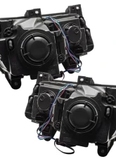 Oracle Lighting Pre-Assembled Headlights (Black Housing) ColorSHIFT DRL w/ BC1 Controller SMD HL Chrysler 300C 2011-2014                                     - 7731-335 - Image 4