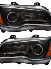 Oracle Lighting Pre-Assembled Headlights (Black Housing) ColorSHIFT DRL w/ BC1 Controller SMD HL Chrysler 300C 2011-2014                                     - 7731-335 - Image 2