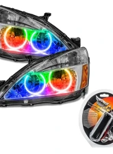 Oracle Lighting Pre-Assembled Halo Headlights ColorSHIFT w/ RF Controller SMD HL Honda Accord Coupe/Sedan 2003-2007                                     - 7740-330 - Image 4