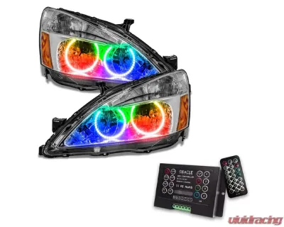 Oracle Lighting Pre-Assembled Halo Headlights ColorSHIFT w/ 2.0 Controller SMD HL Honda Accord Coupe/Sedan 2003-2007 - 7740-333