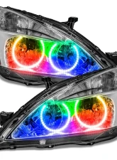 Oracle Lighting Pre-Assembled Halo Headlights ColorSHIFT w/o Controller SMD HL Honda Accord Coupe/Sedan 2003-2007                                     - 7740-334 - Image 4