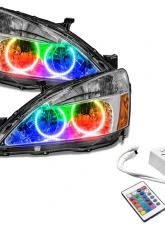 Oracle Lighting Pre-Assembled Halo Headlights ColorSHIFT w/ Simple Controller SMD HL Honda Accord Coupe/Sedan 2003-2007                                     - 7740-504 - Image 4