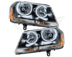 Oracle Lighting Pre-Assembled Halo Headlights (Black Housing) White Color SMD HL Dodge Avenger RT 2008-2014