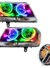 Oracle Lighting Pre-Assembled Halo Headlights (Black Housing) ColorSHIFT w/ RF Controller SMD HL Dodge Avenger RT 2008-2014                                     - 8101-330 - Image 5