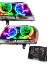 Oracle Lighting Pre-Assembled Halo Headlights (Black Housing) ColorSHIFT w/ 2.0 Controller SMD HL Dodge Avenger RT 2008-2014                                     - 8101-333 - Image 5