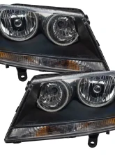 Oracle Lighting Pre-Assembled Halo Headlights (Black Housing) ColorSHIFT w/ BC1 Controller SMD HL Dodge Avenger RT 2008-2014                                     - 8101-335 - Image 2