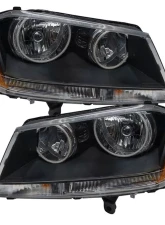 Oracle Lighting Pre-Assembled Halo Headlights (Black Housing) ColorSHIFT w/ BC1 Controller SMD HL Dodge Avenger RT 2008-2014                                     - 8101-335 - Image 3