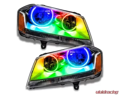 Oracle Lighting Pre-Assembled Halo Headlights ColorSHIFT w/o Controller SMD HL Dodge Avenger SE/SXT 2008-2014 - 8102-334