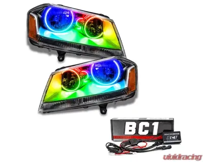 Oracle Lighting Pre-Assembled Halo Headlights ColorSHIFT w/ BC1 Controller SMD HL Dodge Avenger SE/SXT 2008-2014 - 8102-335