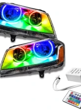 Oracle Lighting Pre-Assembled Halo Headlights ColorSHIFT w/ Simple Controller SMD HL Dodge Avenger SE/SXT 2008-2014                                     - 8102-504 - Image 5