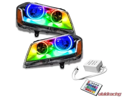 Oracle Lighting Pre-Assembled Halo Headlights ColorSHIFT w/ Simple Controller SMD HL Dodge Avenger SE/SXT 2008-2014 - 8102-504