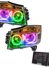 Oracle Lighting Pre-Assembled Halo Headlights ColorSHIFT w/ 2.0 Controller SMD HL Nissan Armada 2008-2014                                     - 8106-333 - Image 5