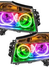 Oracle Lighting Pre-Assembled Halo Headlights ColorSHIFT w/o Controller SMD HL Nissan Armada 2008-2014                                     - 8106-334 - Image 5