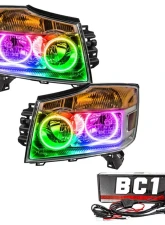 Oracle Lighting Pre-Assembled Halo Headlights ColorSHIFT w/ BC1 Controller SMD HL Nissan Armada 2008-2014                                     - 8106-335 - Image 5