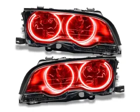 Oracle Lighting Pre-Assembled Headlights (HID Style) Red Color SMD HL BMW 3 Series E46 Convertible/Coupe 1998-2000