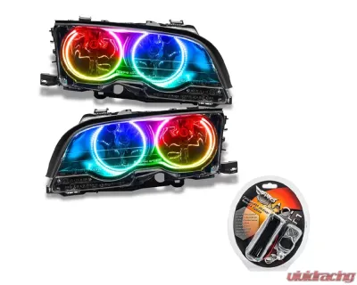 Oracle Lighting Pre-Assembled Headlights (HID Style) ColorSHIFT SMD HL BMW 3 Series E46 Convertible/Coupe 1998-2000 - 8113-330