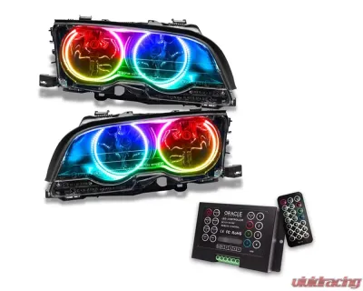 Oracle Lighting Pre-Assembled Headlights (HID Style) ColorSHIFT w/ 2.0 Controller SMD HL BMW 3 Series E46 Convertible/Coupe 1998-2000 - 8113-333