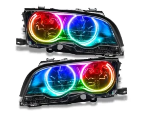 Oracle Lighting Pre-Assembled Headlights (HID Style) ColorSHIFT w/o Controller SMD HL BMW 3 Series E46 Convertible/Coupe 1998-2000