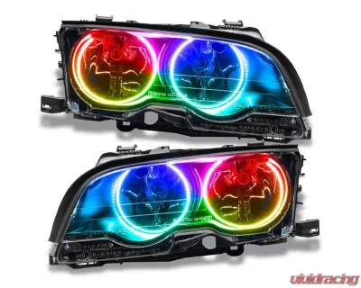 Oracle Lighting Pre-Assembled Headlights (HID Style) ColorSHIFT w/o Controller SMD HL BMW 3 Series E46 Convertible/Coupe 1998-2000 - 8113-334