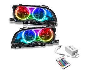 Oracle Lighting Pre-Assembled Headlights (HID Style) ColorSHIFT w/ Simple Controller SMD HL BMW 3 Series E46 Convertible/Coupe 1998-2000
