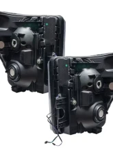 Oracle Lighting LED Halo Pre-Assembled Headlights (Black Housing) ColorSHIFT w/ BC1 Controller Ford F250 | 350 Super Duty 2011-2016                                     - 8159-335 - Image 5