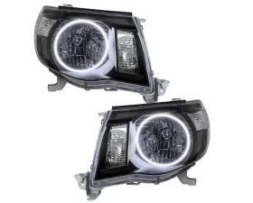 Oracle Lighting Pre-Assembled Halo Headlights (Black Housing) White Color SMD HL Toyota Tacoma 2005-2011
