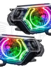 Oracle Lighting Pre-Assembled LED Halo Headlights (Chrome Housing) ColorSHIFT w/o Controller SMD HL Toyota Tacoma 2012-2015                                     - 8163-334 - Image 5