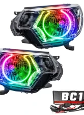 Oracle Lighting Pre-Assembled LED Halo Headlights (Chrome Housing) ColorSHIFT w/ BC1 Controller SMD HL Toyota Tacoma 2012-2015                                     - 8163-335 - Image 5