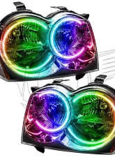Oracle Lighting Pre-Assembled LED Halo Headlights (Non-HID Chrome) ColorSHIFT w/ 2.0 Controller SMD HL Jeep Grand Cherokee 2005-2007                                     - 8164-333 - Image 5