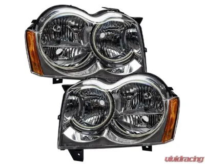 Oracle Lighting Pre-Assembled LED Halo Headlights (Non-HID Chrome) ColorSHIFT w/ 2.0 Controller SMD HL Jeep Grand Cherokee 2005-2007 - 8164-333