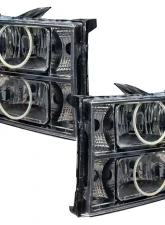 Oracle Lighting Pre-Assembled Halo Headlights (Round Ring) White Color SMD HL - Round Ring Design GMC Sierra 2007-2013                                     - 8165-001 - Image 3