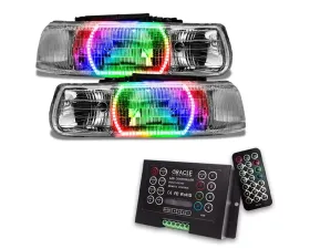 Oracle Lighting Pre-Assembled LED Halo Headlights Kit ColorSHIFT w/ 2.0 Controller SMD HL Chevrolet Tahoe 2000-2006