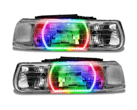 Oracle Lighting Pre-Assembled LED Halo Headlights Kit ColorSHIFT w/o Controller SMD HL Chevrolet Tahoe 2000-2006