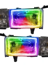 Oracle Lighting Pre-Assembled Halo Headlights ColorSHIFT w/o Controller SMD HL Dodge Ram 1500 | 2500 | 3500 1994-2002                                     - 8167-334 - Image 14