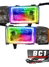 Oracle Lighting Pre-Assembled Halo Headlights ColorSHIFT w/ BC1 Controller SMD HL Dodge Ram 1500 | 2500 | 3500 1994-2001                                     - 8167-335 - Image 14