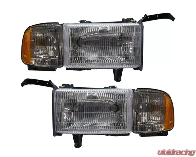 Oracle Lighting Pre-Assembled Halo Headlights ColorSHIFT w/ Simple Controller SMD HL Dodge Ram 1500 | 2500 | 3500 1994-2002 - 8167-504