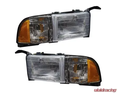 Oracle Lighting Pre-Assembled Halo Headlights ColorSHIFT w/ Simple Controller SMD HL Dodge Ram 1500 | 2500 | 3500 1994-2002 - 8167-504