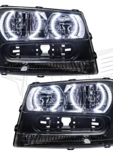 Oracle Lighting Pre-Assembled EDL Halo Headlights White Color SMD HL Chevrolet Trail Blazer 2002-2009                                     - 8168-001 - Image 5