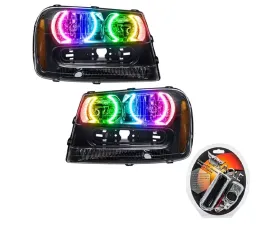 Oracle Lighting Pre-Assembled EDL Halo Headlights ColorSHIFT w/ RF Controller SMD HL Chevrolet Trail Blazer 2002-2009