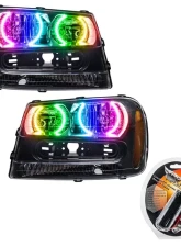 Oracle Lighting Pre-Assembled EDL Halo Headlights ColorSHIFT w/ RF Controller SMD HL Chevrolet Trail Blazer 2002-2009                                     - 8168-330 - Image 5