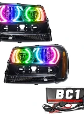 Oracle Lighting Pre-Assembled EDL Halo Headlights ColorSHIFT w/ BC1 Controller SMD HL Chevrolet Trail Blazer 2002-2009                                     - 8168-335 - Image 5