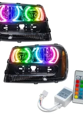 Oracle Lighting Pre-Assembled EDL Halo Headlights ColorSHIFT w/ Simple Controller SMD HL Chevrolet Trail Blazer 2002-2009                                     - 8168-504 - Image 5