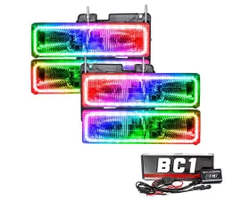 Oracle Lighting Pre-Assembled Halo Headlights ColorSHIFT w/ BC1 Controller SMD HL Chevrolet Blazer 1992-2000