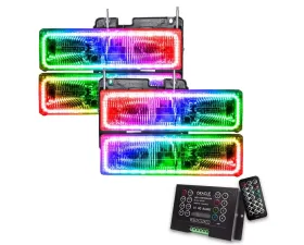 Oracle Lighting Pre-Assembled Halo Headlights ColorSHIFT w/ 2.0 Controller SMD HL Chevrolet C10 1988-2002
