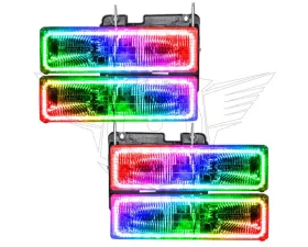 Oracle Lighting Pre-Assembled Halo Headlights ColorSHIFT w/o Controller SMD HL Chevrolet C10 1988-2002