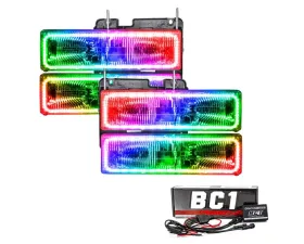 Oracle Lighting Pre-Assembled Halo Headlights ColorSHIFT w/ BC1 Controller SMD HL Chevrolet C10 1988-2002