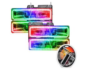 Oracle Lighting Pre-Assembled Halo Headlights ColorSHIFT w/ RF Controller SMD HL Chevrolet Suburban 1992-1999